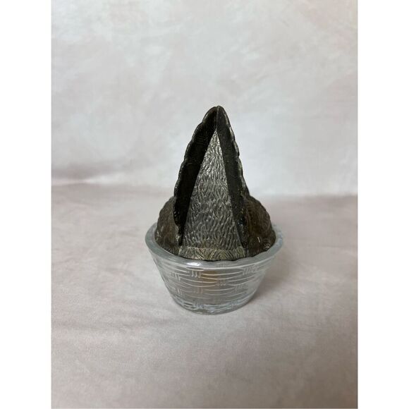 Vintage Glass Hen on Nest Rare - Picture 4 of 9